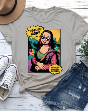 Funny Mona Lisa meme t-shirt