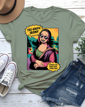 Funny Mona Lisa meme t-shirt