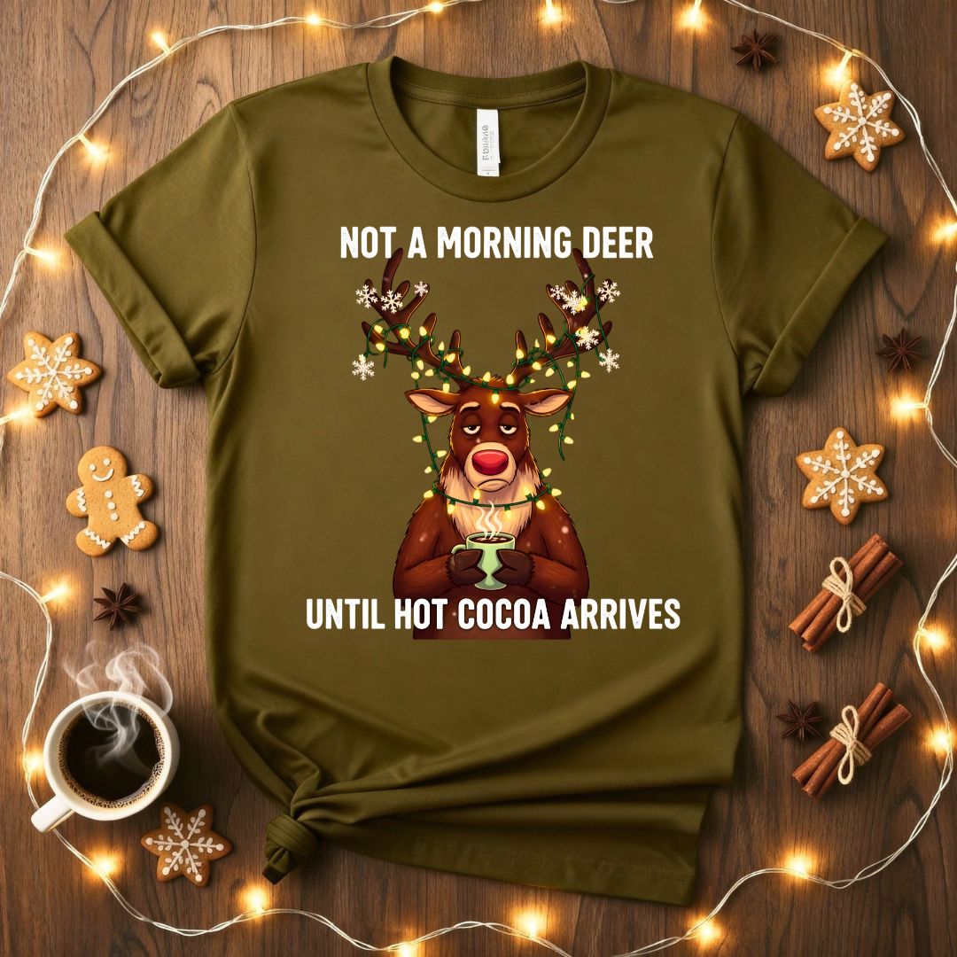 Funny Not a Morning Deer Pun T-Shirt