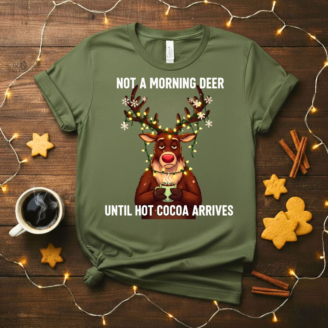 Funny Not a Morning Deer Pun T-Shirt