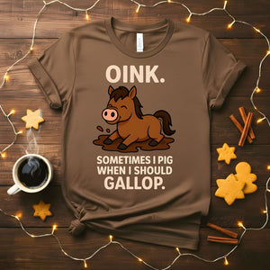 Funny Oink Pig Meme T-Shirt
