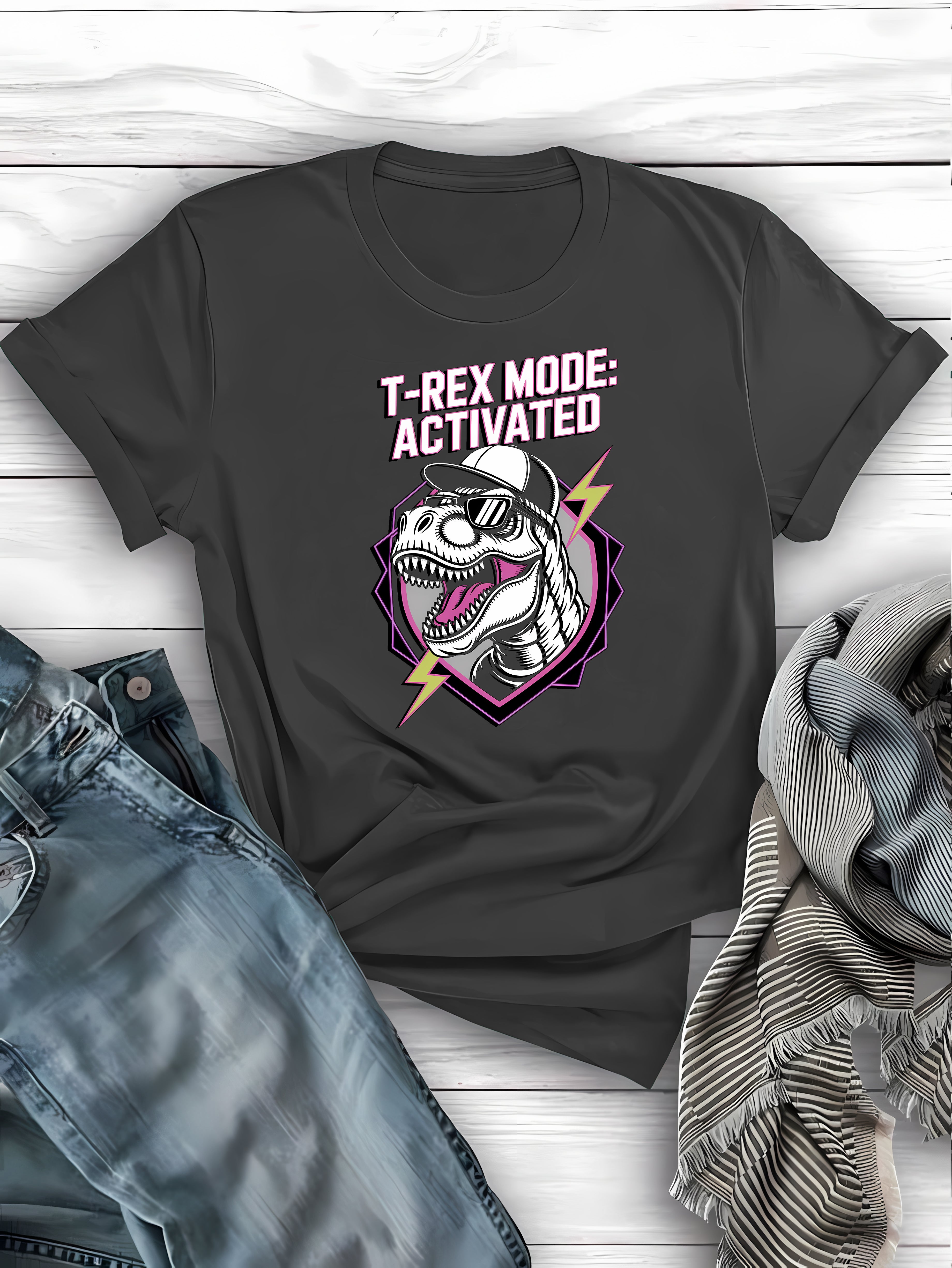 Funny T-Rex Mode Activated dinosaur t-shirt - perfect gift for men and women