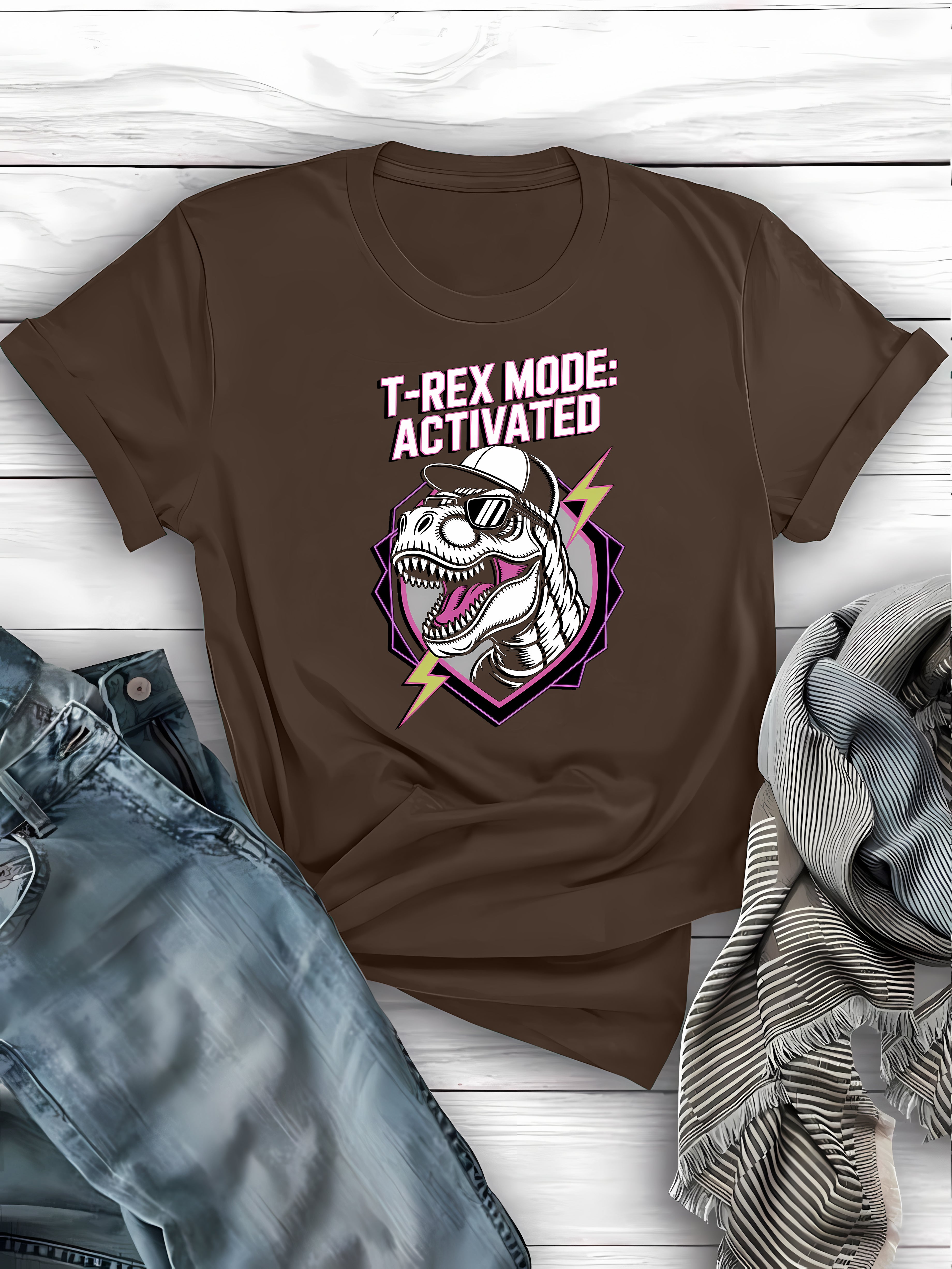 Funny T-Rex Mode Activated dinosaur t-shirt - perfect gift for men and women