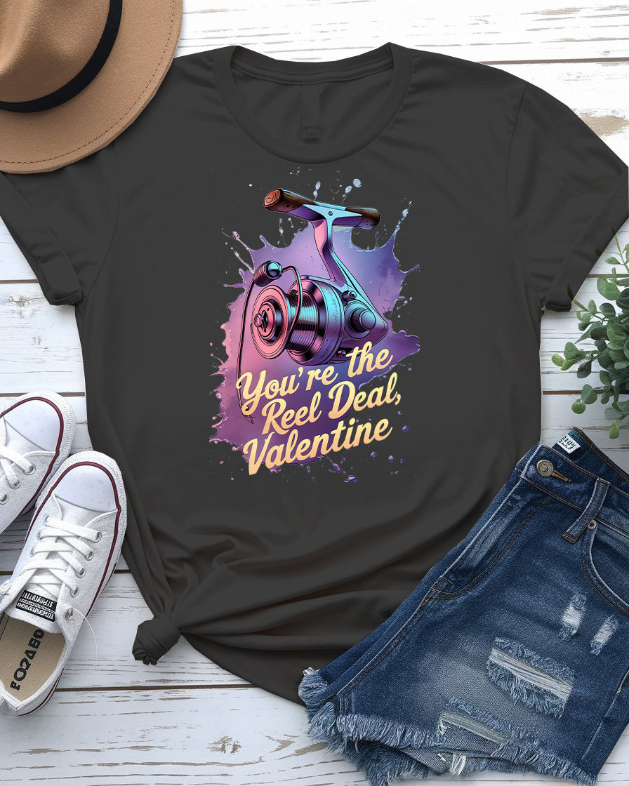 You're Reel Deal – Funny Fishing & Valentine’s Tee | Memez Store