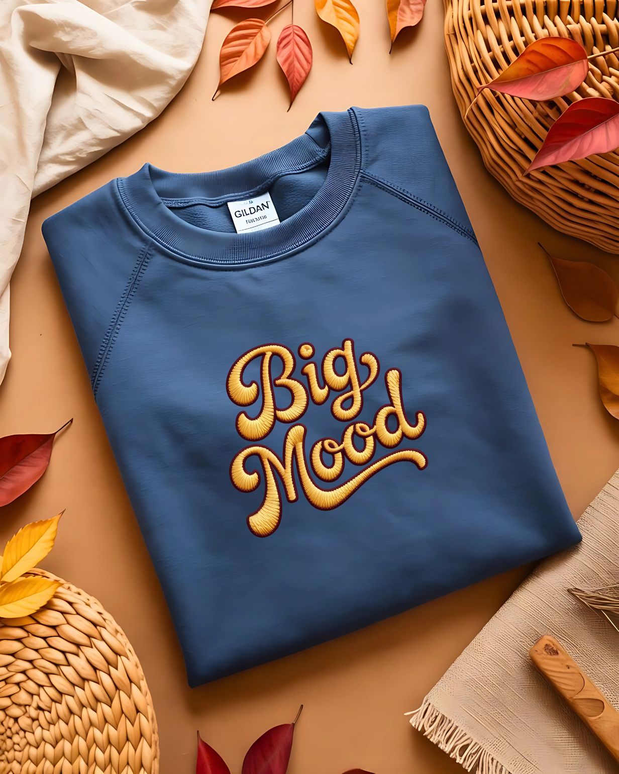 “Bold Big Mood embroidered sweatshirt by Memez Store