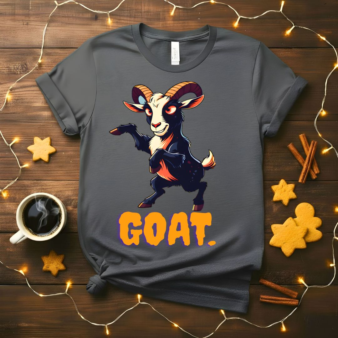 G.O.A.T. Animal Meme Funny T-Shirt with proud goat graphic