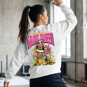 Gang Queen streetwear crewneck sweatshirt front view