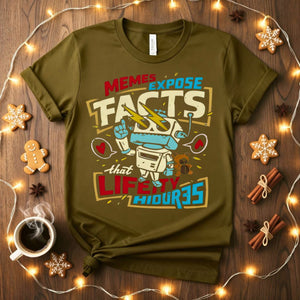Geek Meme Expose Funny T-Shirt with multiple nerdy confessions