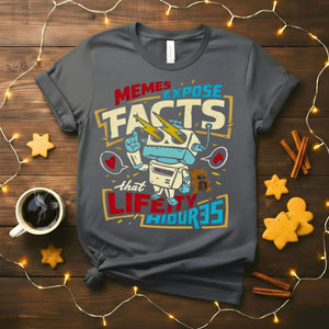 Geek Meme Expose Funny T-Shirt with multiple nerdy confessions