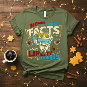Geek Meme Expose Funny T-Shirt with multiple nerdy confessions
