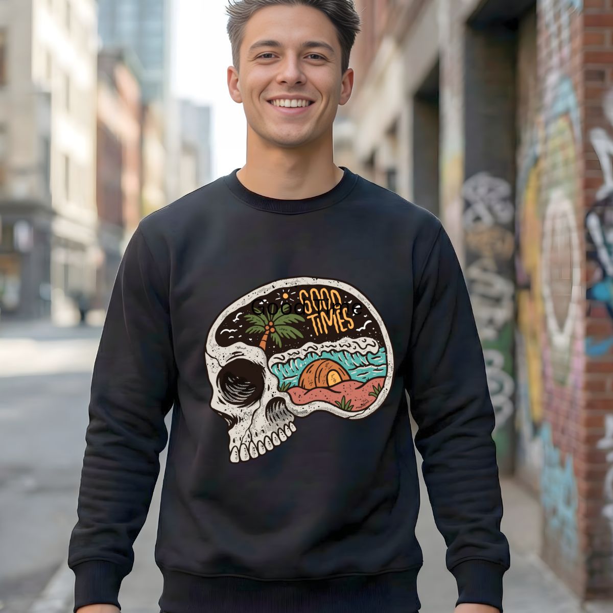 Good Time Streetwear Crewneck Sweatshirt front view