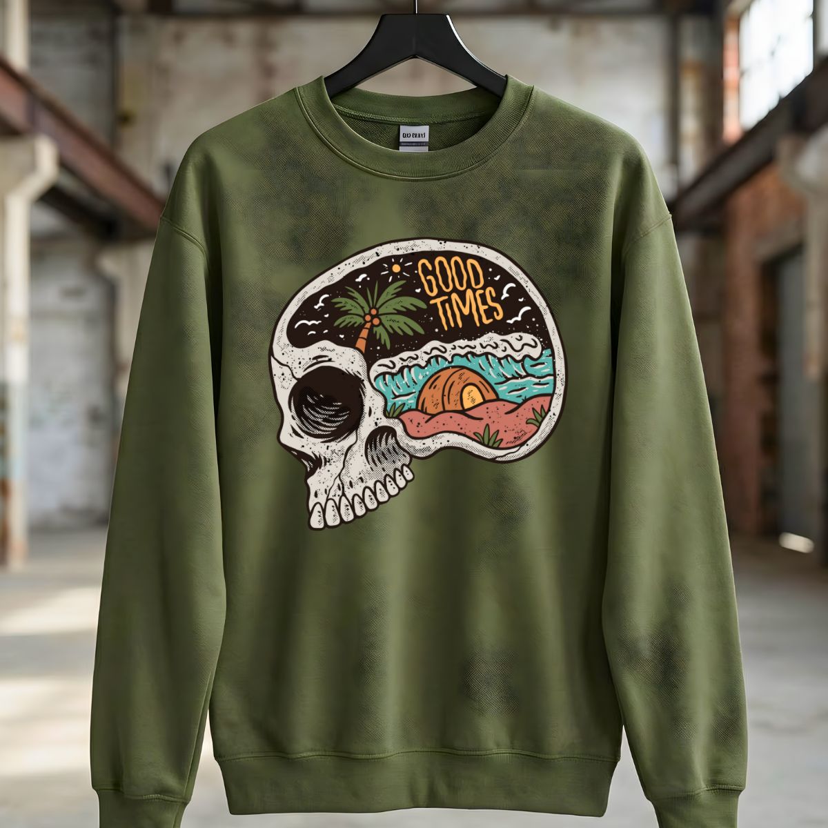 Good Time Streetwear Crewneck Sweatshirt front view