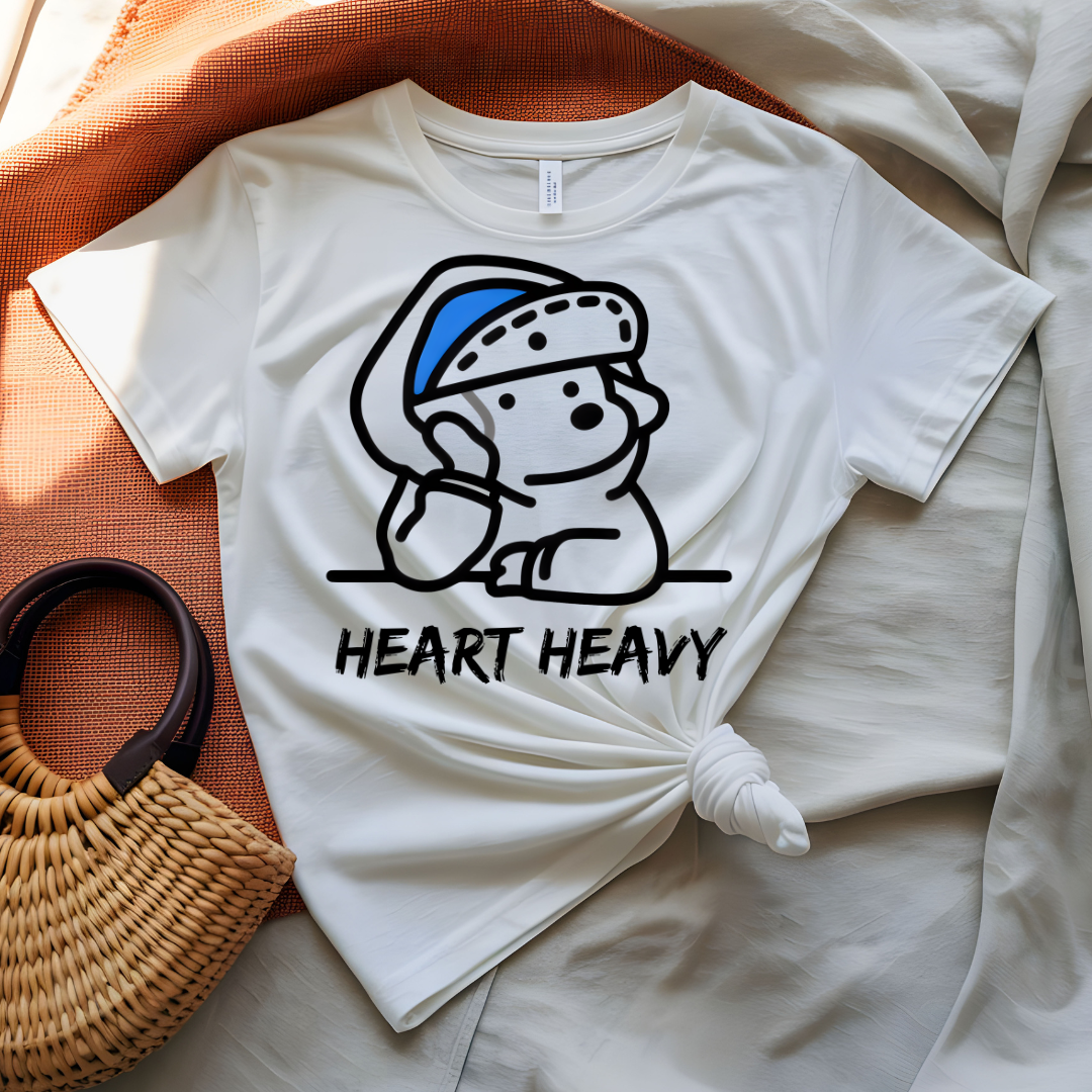 Heart Heavy Funny T-Shirt for Relatable Emotional Humor