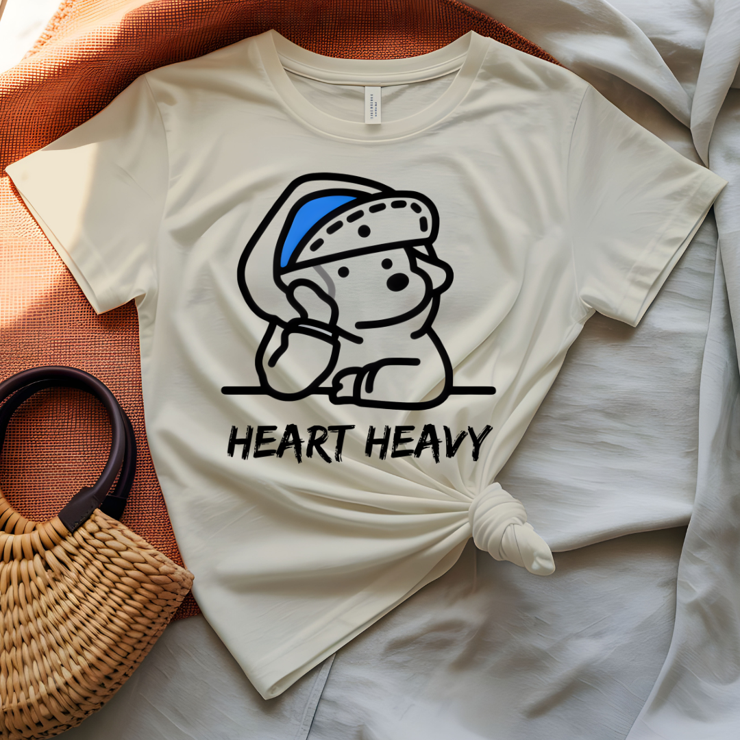 Heart Heavy Funny T-Shirt for Relatable Emotional Humor