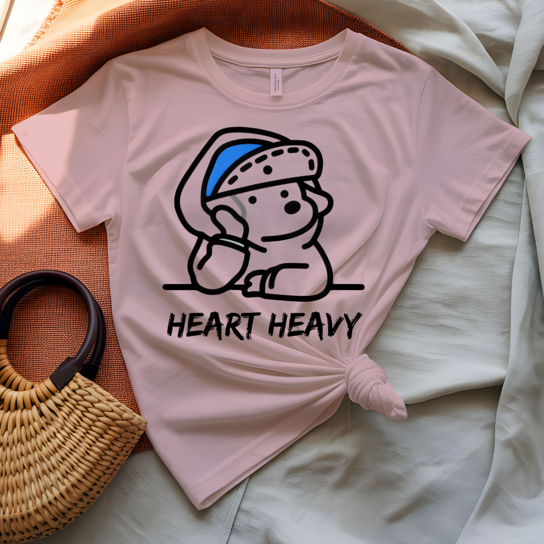 Heart Heavy Funny T-Shirt for Relatable Emotional Humor