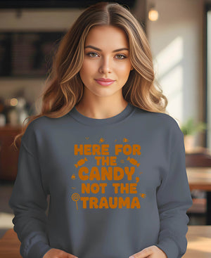 Funny oversized sweatshirt for candy fans