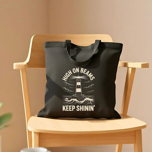 High On Beams Keep Shinin Meme Tote Bag