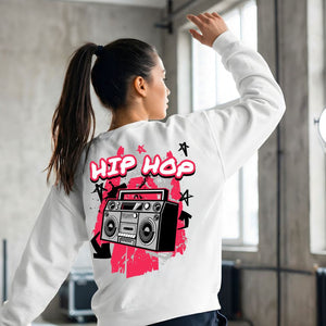 Hip hop streetwear crewneck sweatshirt urban pullover