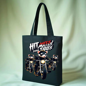 Hit Max Raccoon Tote Bag with funny determined raccoon meme
