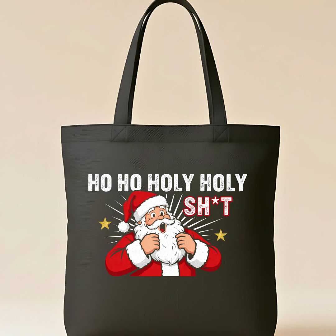 Ho Ho Holly Funny Christmas Tote Bag
