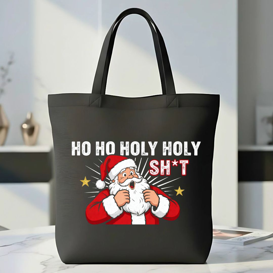 Ho Ho Holly Funny Christmas Tote Bag
