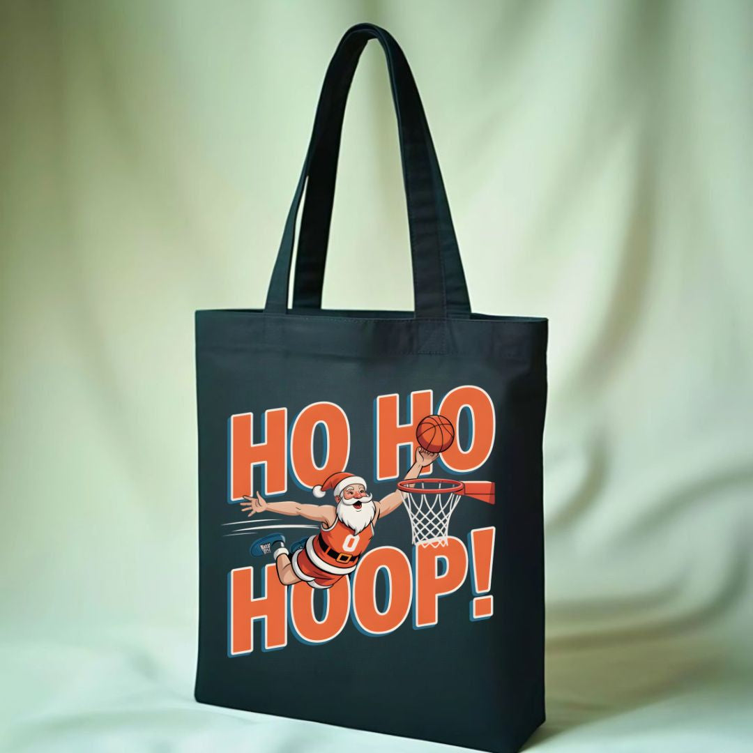 Ho Ho Hoop Basketball Funny Tote Bag