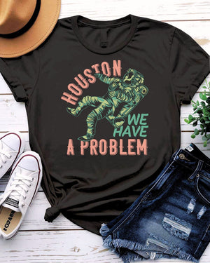 Houston We Have a Problem Urban Style Tee with static transmission on model