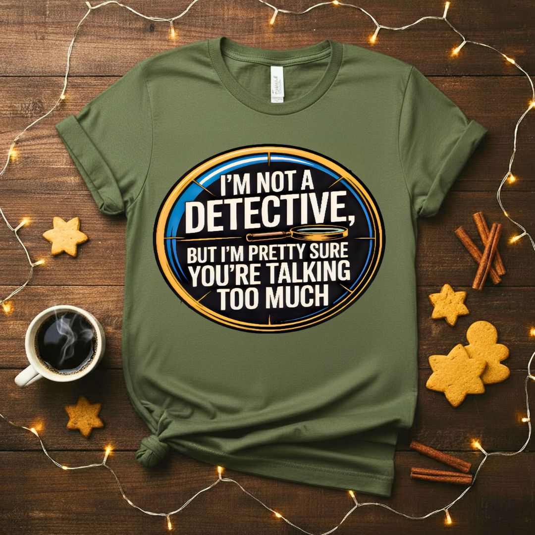 I Am Not Detective Funny Anti Mystery T-Shirt