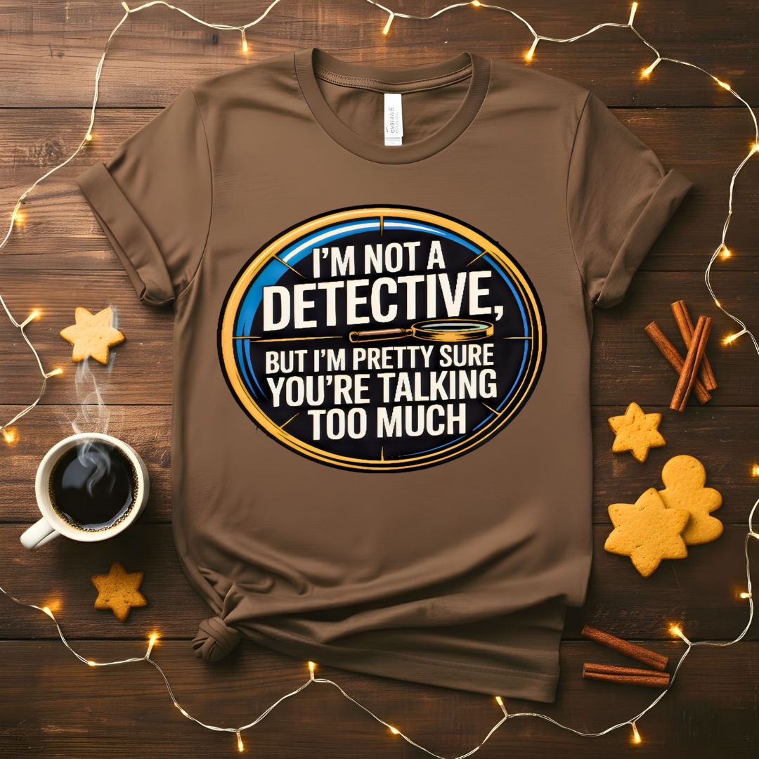 I Am Not Detective Funny Anti Mystery T-Shirt