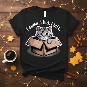 I Came I Hid I Left Funny Introvert T-Shirt