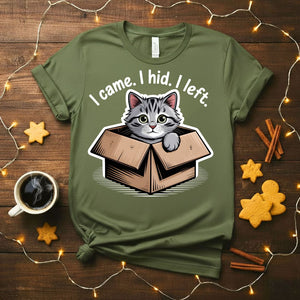 I Came I Hid I Left Funny Introvert T-Shirt