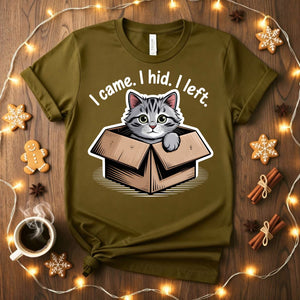 I Came I Hid I Left Funny Introvert T-Shirt