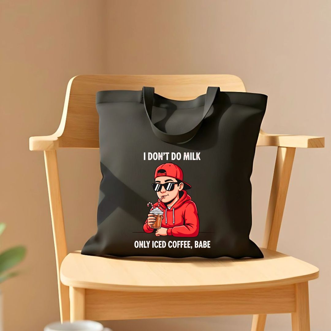 I Don't Do Milk I Only Do Wine funny meme tote bag