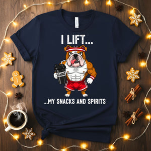 I Lift Funny Fitness T-Shirt for weightlifters