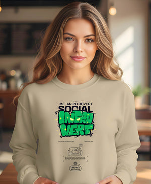 Unisex cozy Introvert Edition crewneck sweater