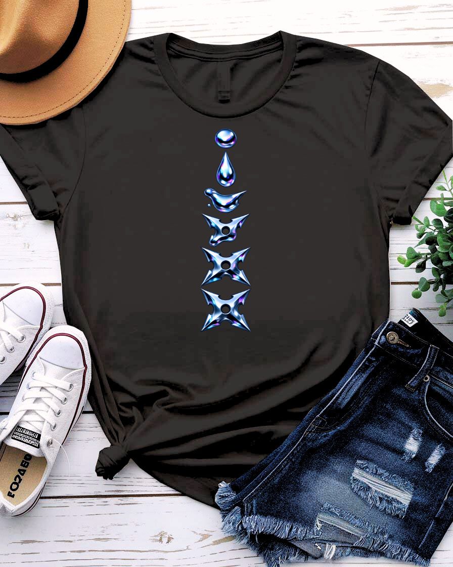 Iron Rod T-Shirt with bold graphic of a textured, vertical iron rod