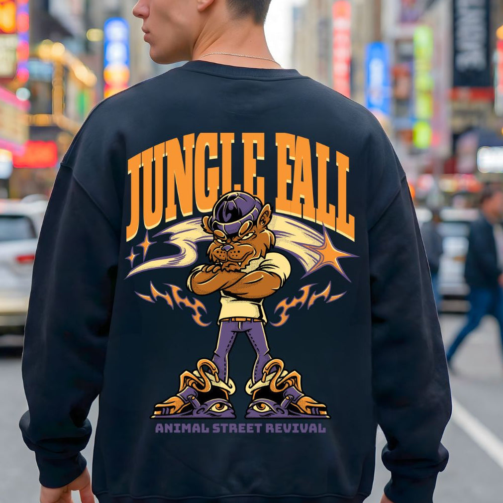 Jungle Fall streetwear sweatshirt front view