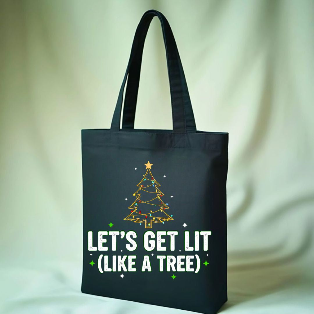 Let's Get Lit Funny Party Tote Bag