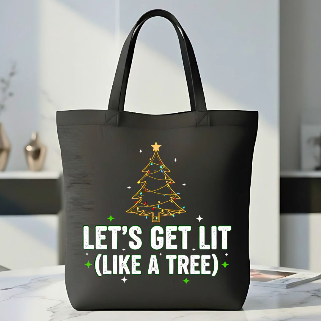 Let's Get Lit Funny Party Tote Bag