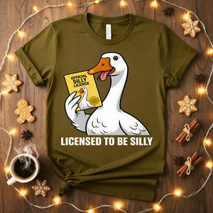 License to Be Silly Goose Meme Funny T-Shirt
