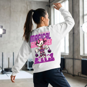 Magical graver animal street revival crewneck sweatshirt