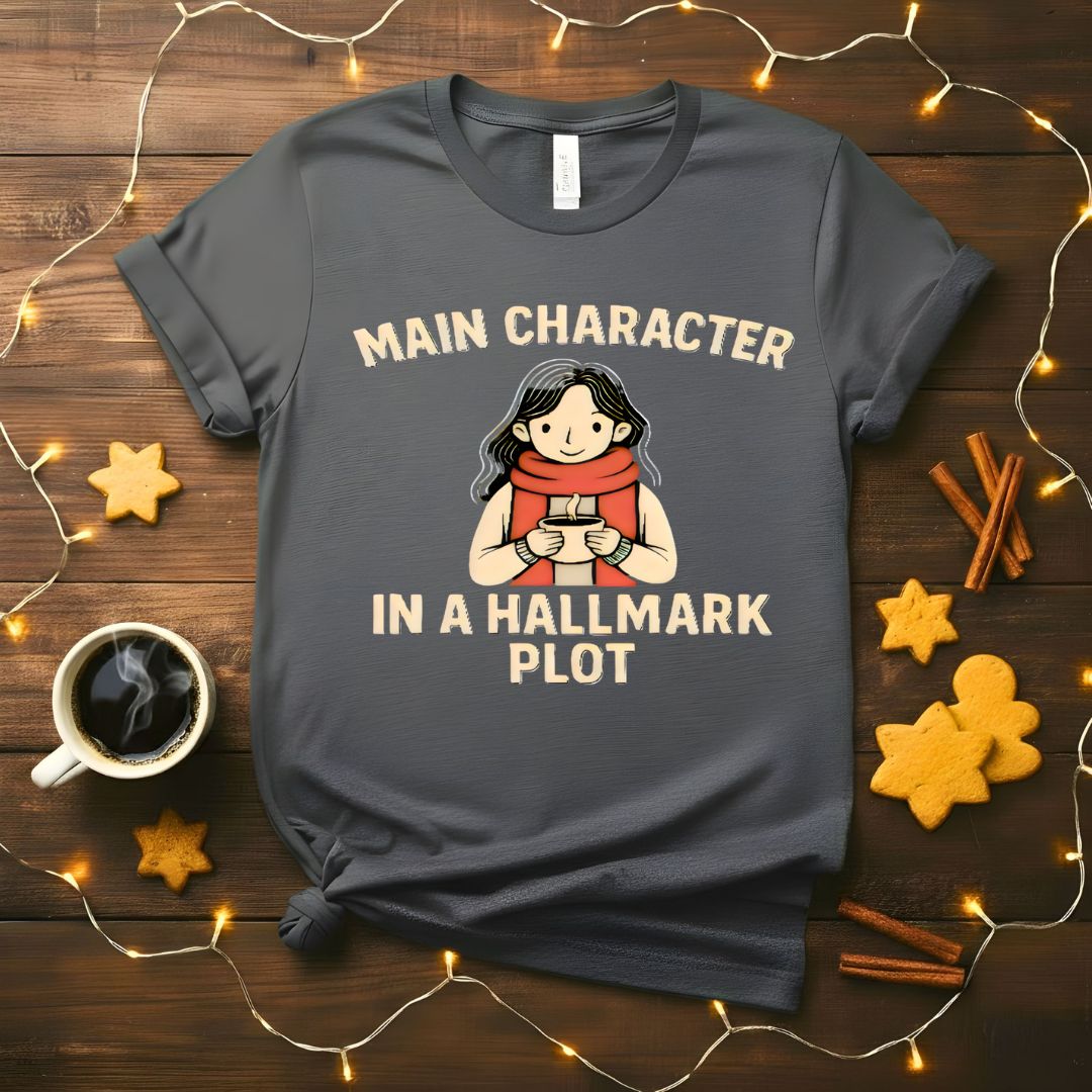 Main Character In A Hallmark Plot Funny T-Shirt