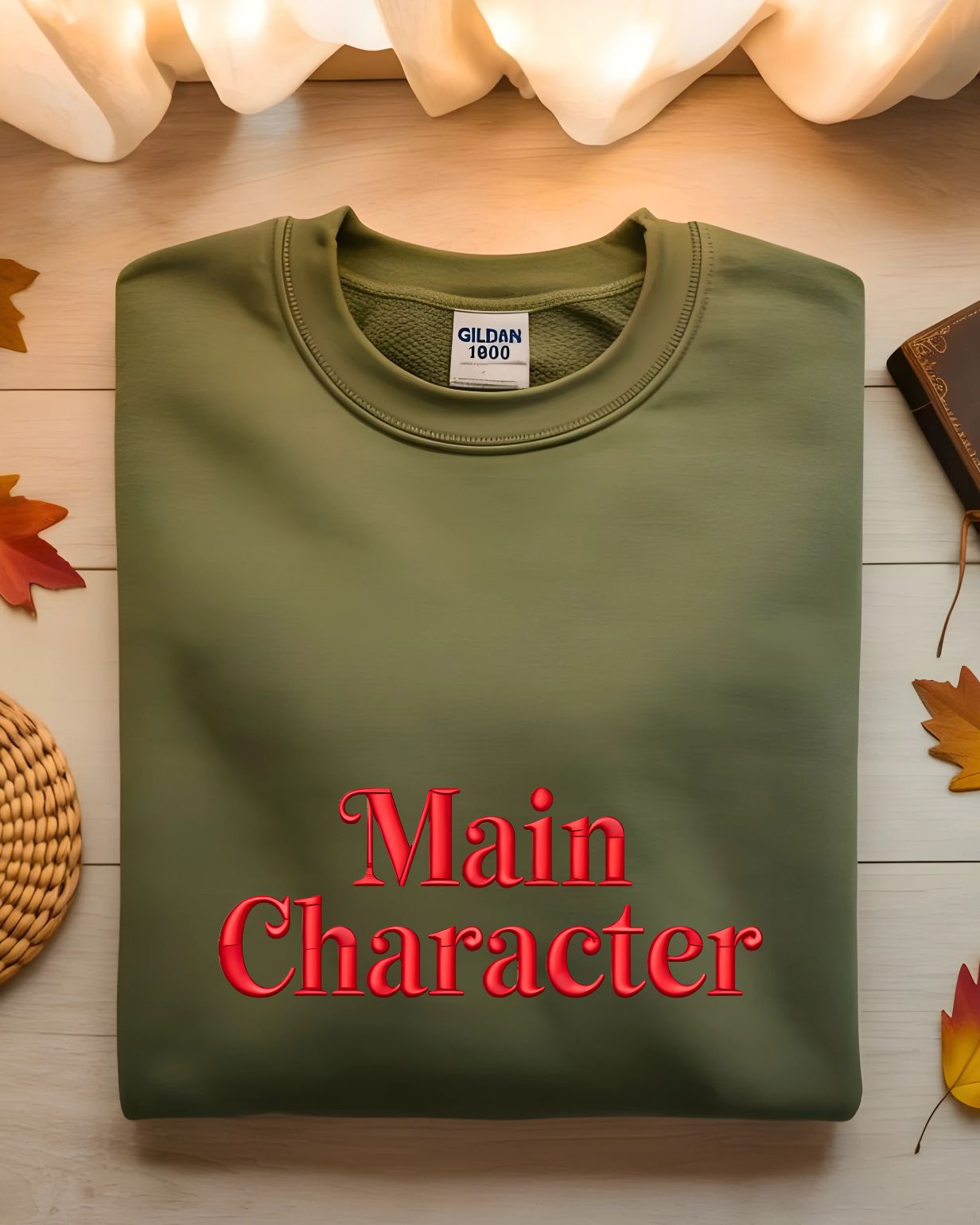 Funny meme embroidered main character crewneck