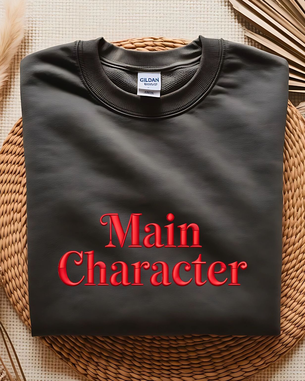 Main Character Meme embroidered sweatshirt Memez Store
