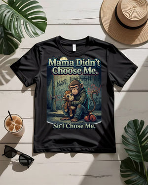 Mama don't choose me tee minimalist text emotional truth shirt