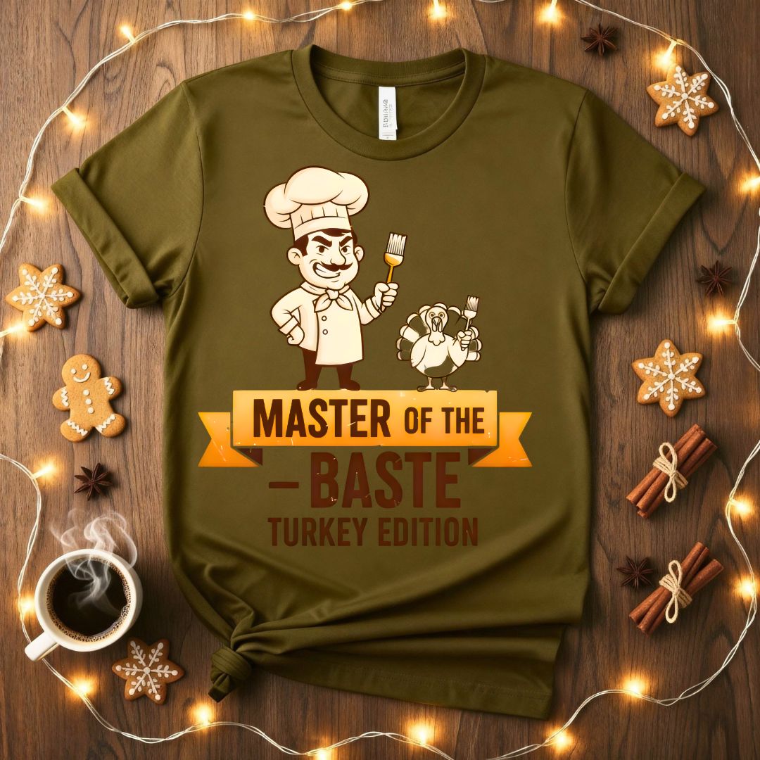 Master of Baste funny cooking pun t-shirt