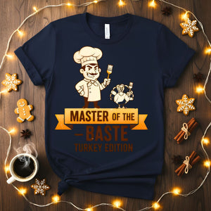 Master of Baste funny cooking pun t-shirt