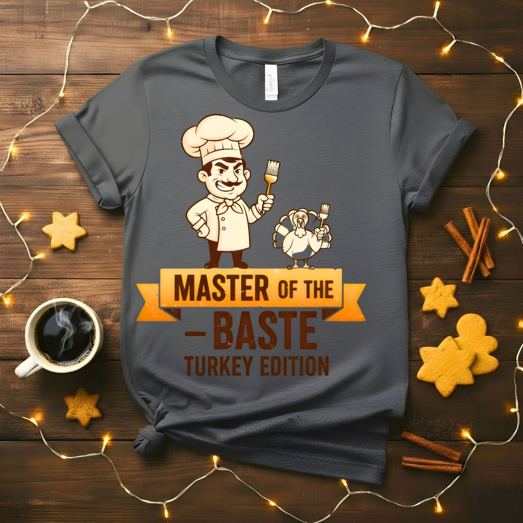 Master of Baste funny cooking pun t-shirt