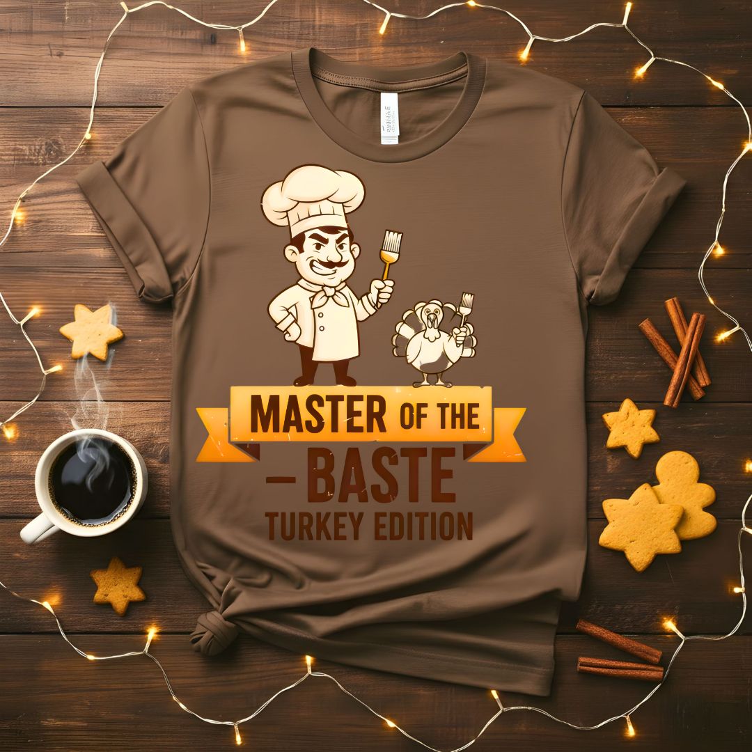 Master of Baste funny cooking pun t-shirt