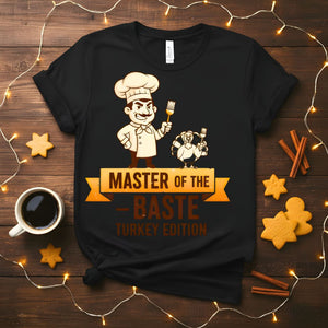 Master of Baste funny cooking pun t-shirt